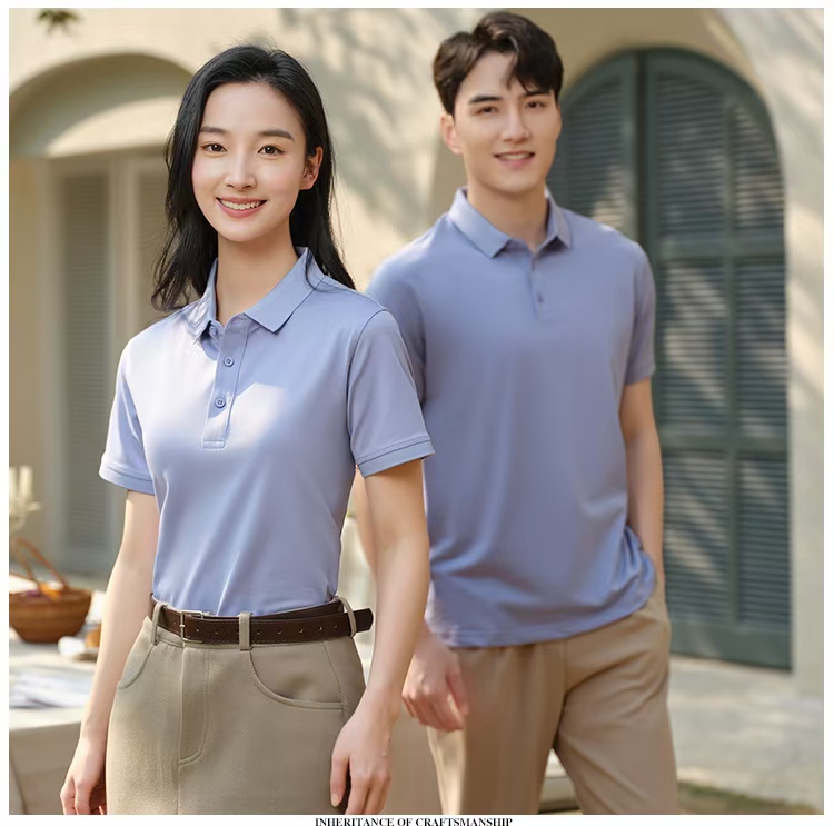 高档polo衫夏季办公室团体服polo