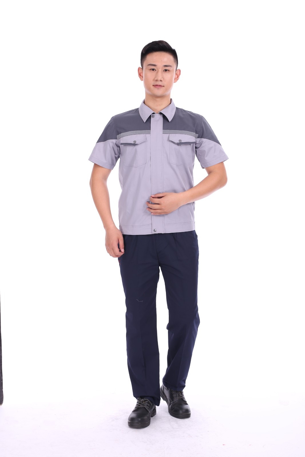 夏季短袖工作服吸湿透气厂家现货